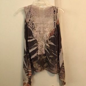 Crochet open front vest